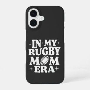 In meiner Rugby-Mom-Ära Weiß Rugby iPhone 16 Hülle