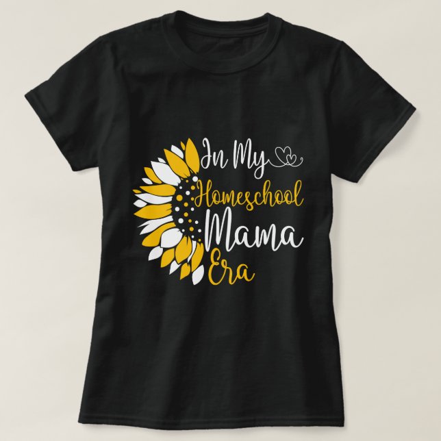 In meiner Schule Mama Era Funny Mama unterrichten T-Shirt (Design vorne)