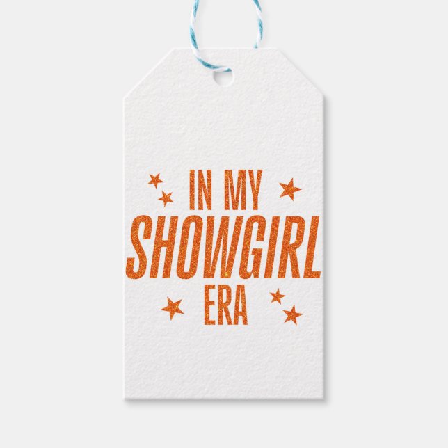 In meiner Showgirl-Ära Geschenkanhänger (Vorderseite)