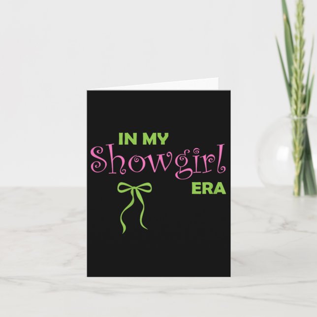 In meiner Showgirl-Ära Groovy Leben eines Showghou Karte (Vorderseite)