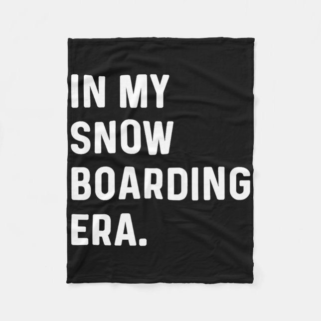 In meiner Snowboardzeit - Snowboarder - Schnee Win Fleecedecke (Vorderseite)
