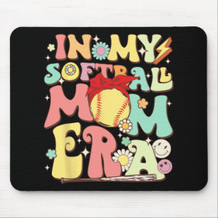 In meiner Softball-Mama Era Funny Baseball Mama Mü Mousepad