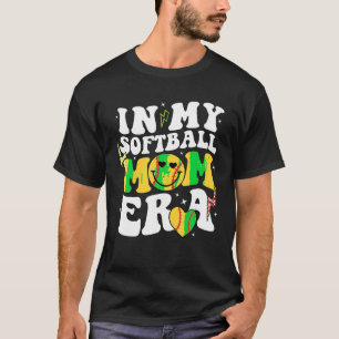 In meiner Softball-Mama Era Groovy Retro Mama Moth T-Shirt