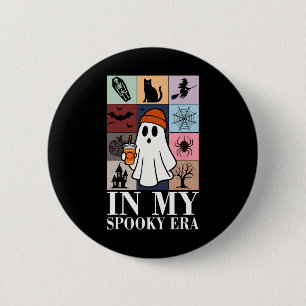 In meiner Spooky-Ära Niedlich Ghost Halloween-Kost Button