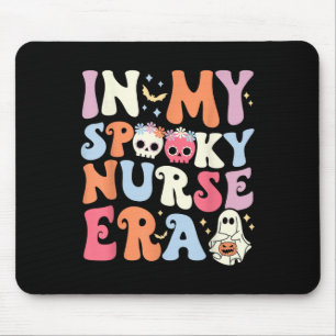 In meiner Spooky Nurse Era Halloween Groovy Ghost Mousepad