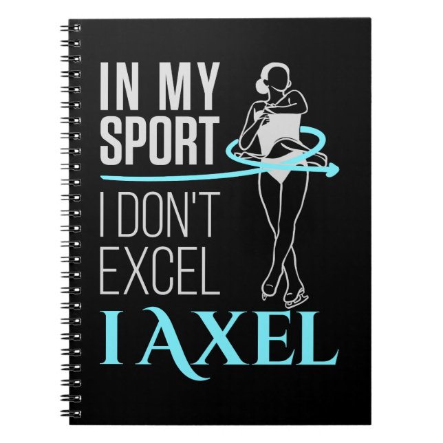 In meiner Sportfigur Skaten Axel Women Girls Notizblock (Vorderseite)