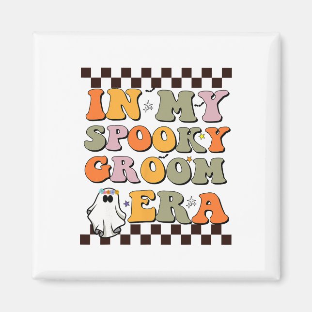 In meiner spöttischen Groom Era Halloween Hochzeit Magnet (Vorne)