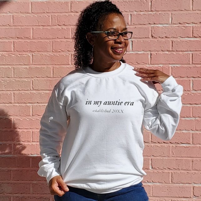 In meiner Tante Era Sweatshirt Geschenk für neue T (In My Auntie Era Sweatshirt Gift for New Aunt)