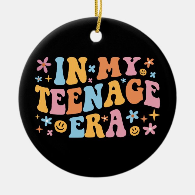 In meiner Teenagerzeit I Keramik Ornament (Vorne)