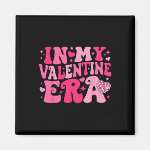 In meiner Valentine-Ära Retro Valentinstag Frauen  Magnet