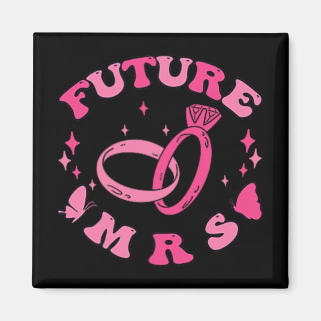 In meiner Verlobten Ära Groovy Bride Junggeselinne Magnet (Vorne)