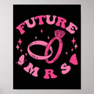 In meiner Verlobten Ära Groovy Bride Junggeselinne Poster