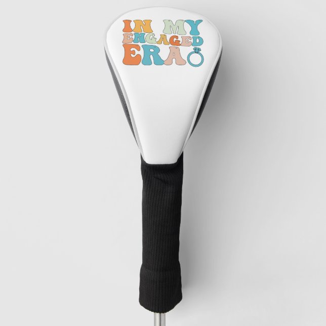 In meiner Verlobten Ära Groovy Retro Golf Headcover (Vorderseite)