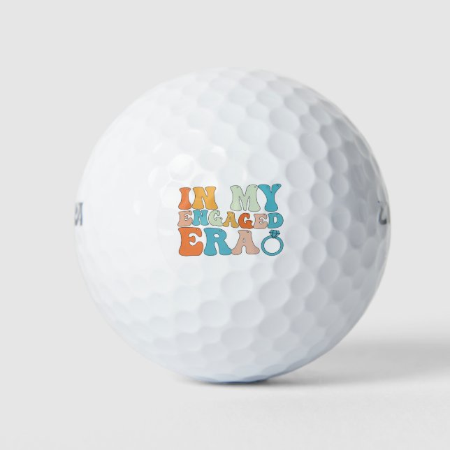 In meiner Verlobten Ära Groovy Retro Golfball (Vorderseite)
