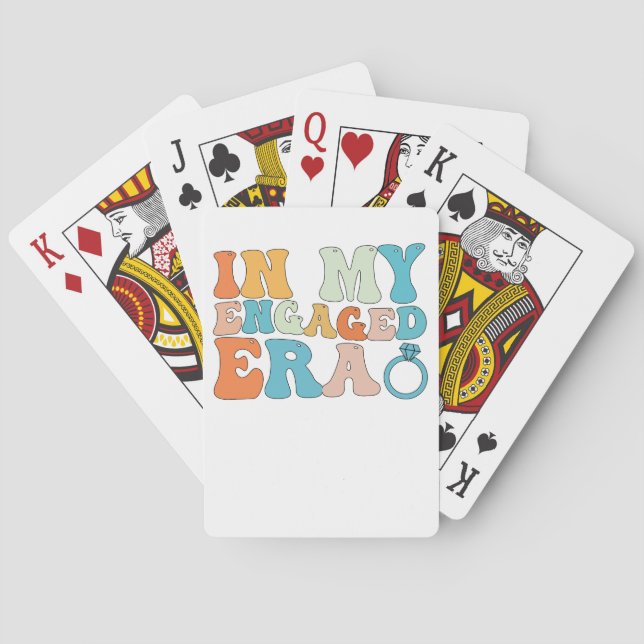 In meiner Verlobten Ära Groovy Retro Spielkarten (Rückseite)