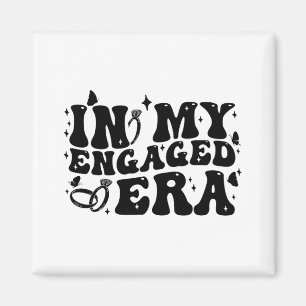 In Meiner Verlobungszeit Groovy Braut Junggesellin Magnet