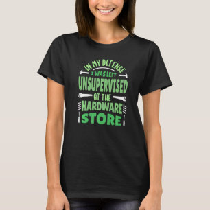 In meiner Verteidigung stand ich im unüberwachten T-Shirt