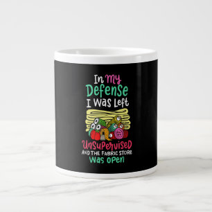 In meiner Verteidigung wurde ich unbeaufsichtigt L Jumbo-Tasse