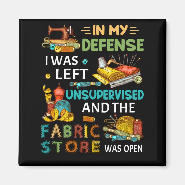 In meiner Verteidigung wurde mir ein unbeaufsichti Magnet (Vorne)