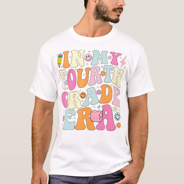 In meiner vierten Klasse Mädchen der vierten Klass T-Shirt (Vorderseite)