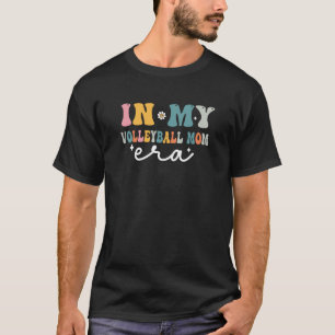 In meiner Volleyball-Mutter Era Groovy Design T - T-Shirt