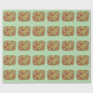 In meiner weichen Mama-Ära Retro-Groovy-Blumendesi Geschenkpapier