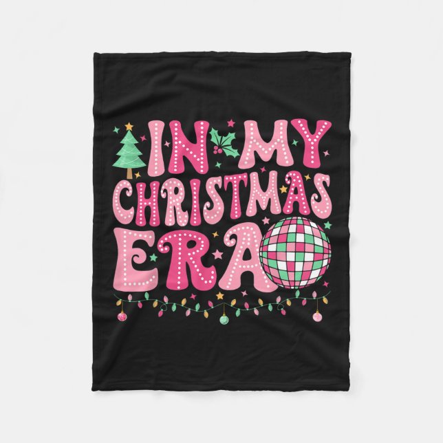 In meiner Weihnachtszeit frohe Weihnachtsbaum Weih Fleecedecke (Vorderseite)