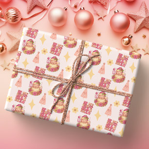 In meiner Weihnachtszeit Groovy Santa Geschenkpapier