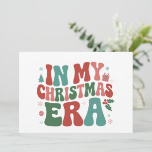 In meiner Weihnachtszeit süße groovy Weihnachtsfer Einladung