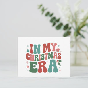 In meiner Weihnachtszeit süße groovy Weihnachtsfer Feiertagspostkarte