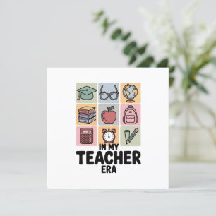In meiner Zeit als Lehrerinnen Leben als Kindergar Dankeskarte