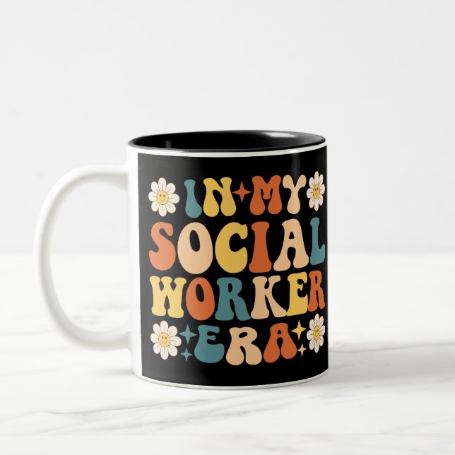 In meiner Zeit als Sozialarbeiter Zweifarbige Tasse (Links)
