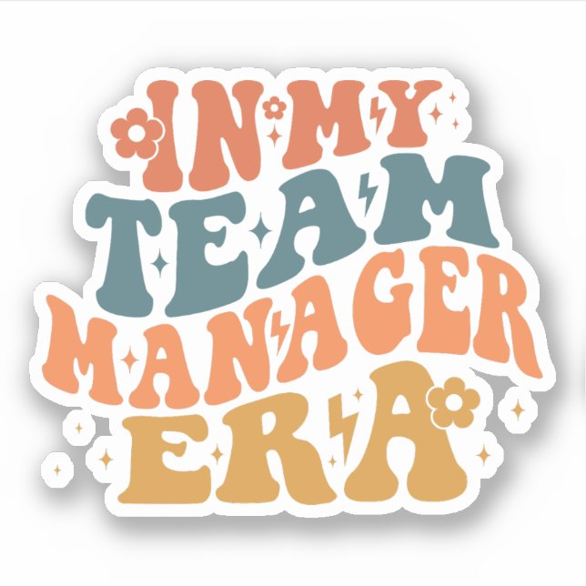 In meiner Zeit als Teammanager Aufkleber (Vorderseite)