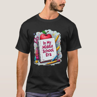 in meiner Zeit auf der Mittelschule Lehrer Kinder T-Shirt