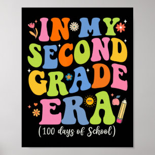 In meiner zweiten Klasse Ära 100 Tage der Schule Poster