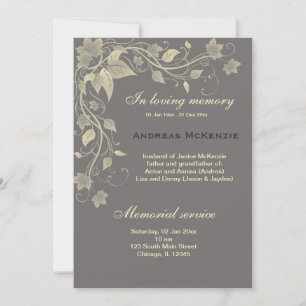 in Memoriam Ankündigung