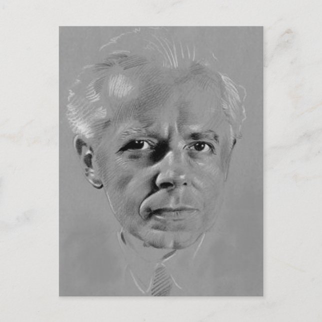IN MEMORIAM BARTÓK BÉLA POSTKARTE (Vorderseite)