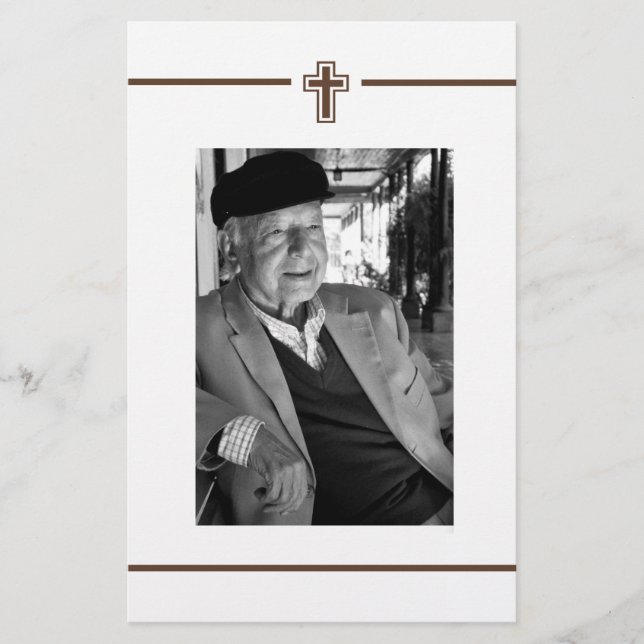 In Memoriam Erinnerung Foto über den Tod Flyer (Vorne)