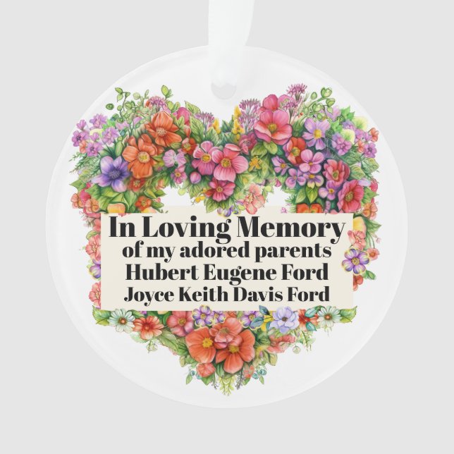 in Memoriam Ornament (Vorderseite)