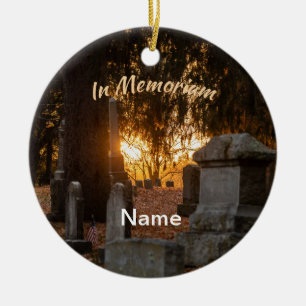 In Memoriam Sunset Keramik Ornament