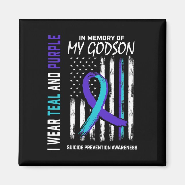 In Memory Godson Suicide Awareness Prevention Aum Magnet (Vorne)