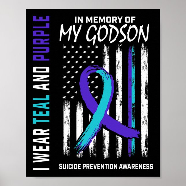 In Memory Godson Suicide Awareness Prevention Aum Poster (Vorne)