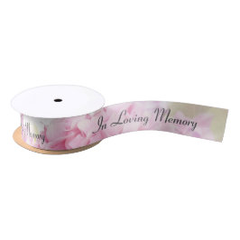 In Memory Hydrangea blüht Satin Band Satinband