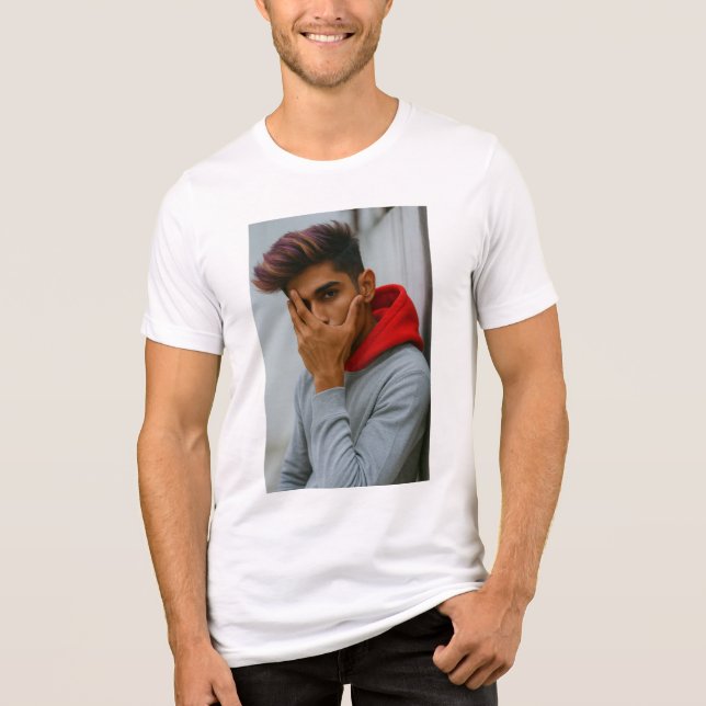 In Memory of Danish Zehen – Angel Vibes Design Tri-Blend Shirt (Vorderseite)