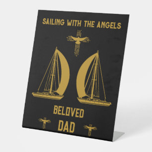 In Memory Sailer Boater Beerdigung Sockelschild