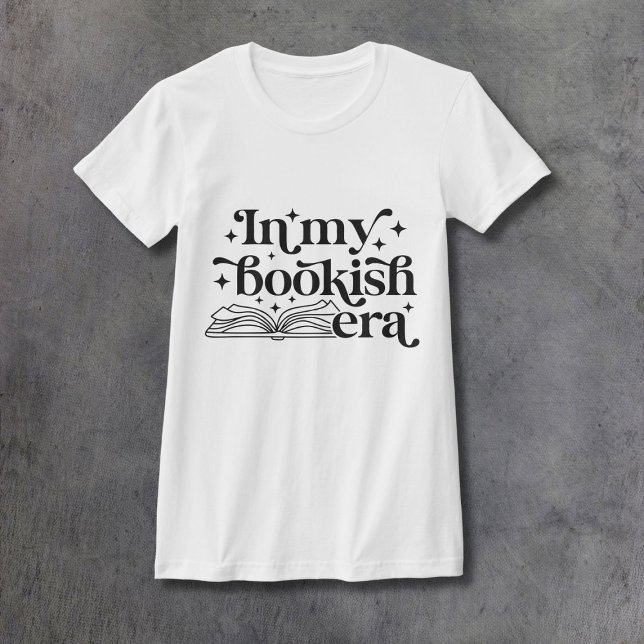 In My Bookish Era Black Ink Women's Fitted T-Shirt (Von Creator hochgeladen)