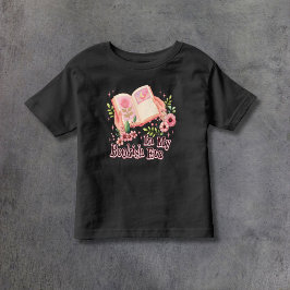 In my Bookish Era Pink Kleinkind T-shirt