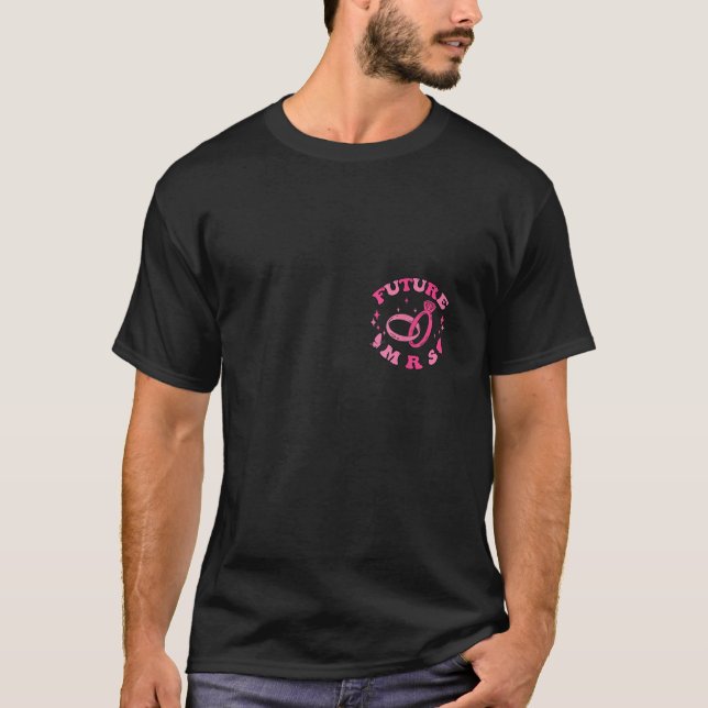 In My Engaged Era Groovy Bride Bachelorette Party  T-Shirt (Vorderseite)