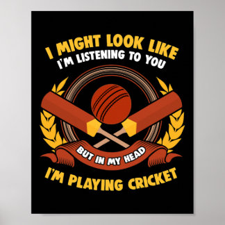 In My Head I'm Playing Cricket  Poster