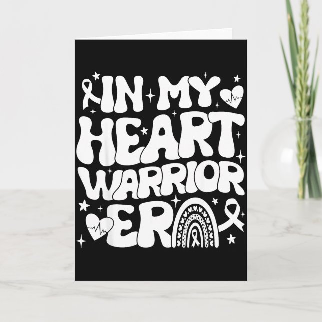 In My Heart Warrior Era Heart Disease Awareness We Karte (Vorderseite)